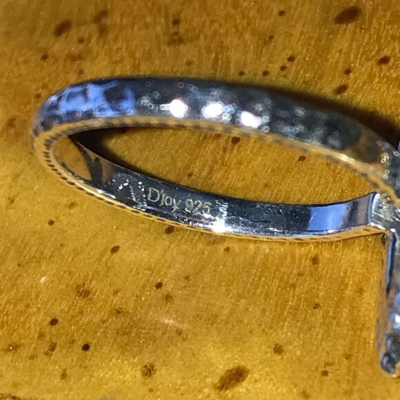 Natural Labradorite Sterling Silver Solitaire Ring Size 7 - Picture 6 of 9